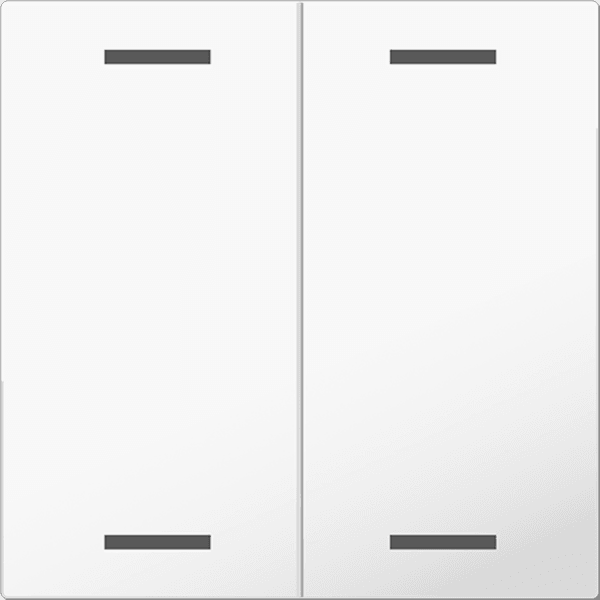 BE-TAL5502.01 KNX Push Button Lite 55 2 gang, White glossy finish