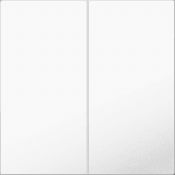 BE-TAL55B2.01 KNX Push Button Lite 55 Basic 2 gang, White glossy finish