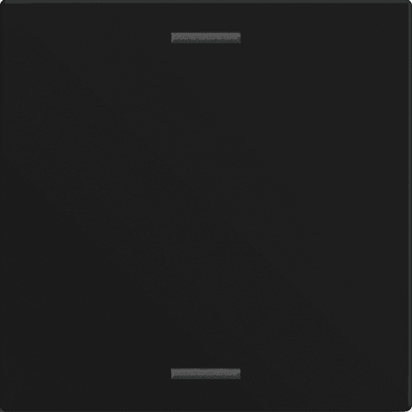KNX Push Button Light 60 CH 1 gang, Black matt finish, Secure