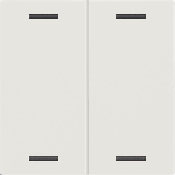 KNX Push Button Light 60 CH 2 gang, White, Secure